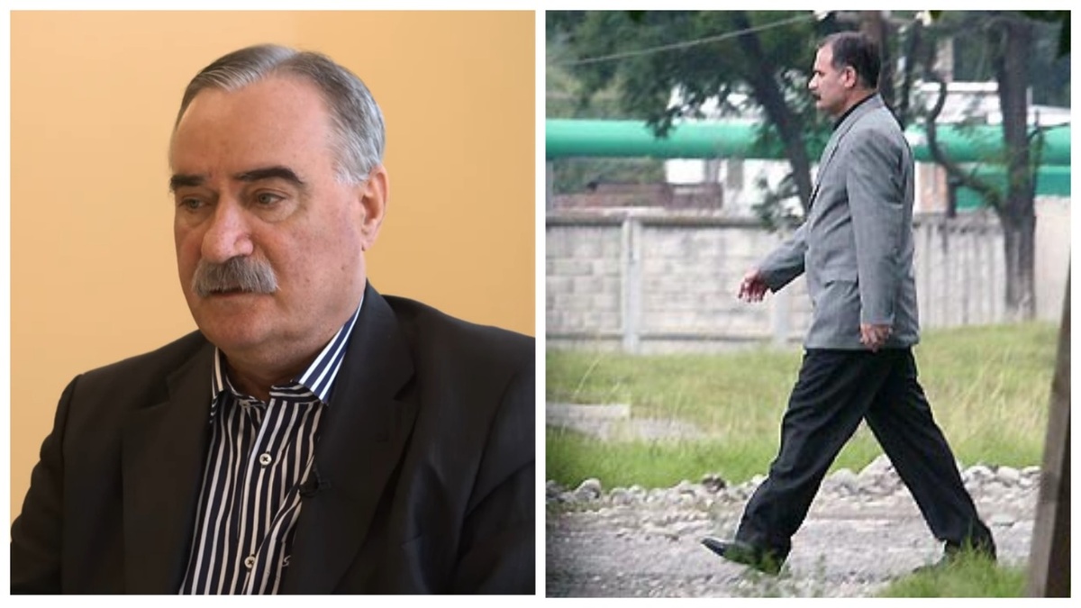 Руслан Аушев, справа - кадры 2004 года. Руслан Аушев идет в сторону школы