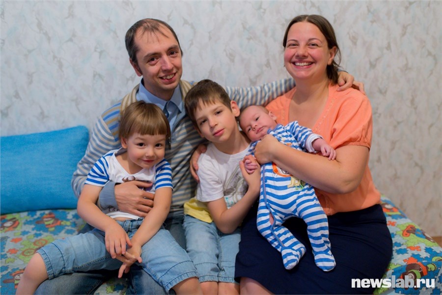 Лука, Сергей, Кирилл, Саша и Светлана 