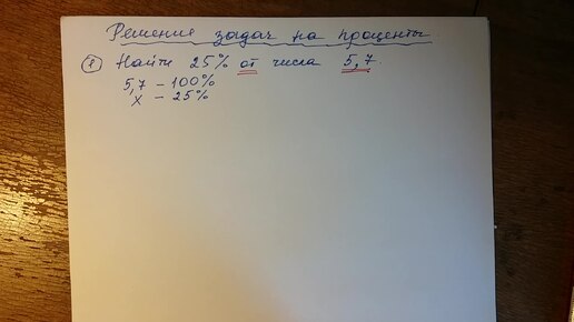 Алгебра 7 класс. Решение задач на проценты.