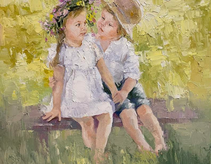 Счастливые моменты детства | Живопись Инессы Морозовой