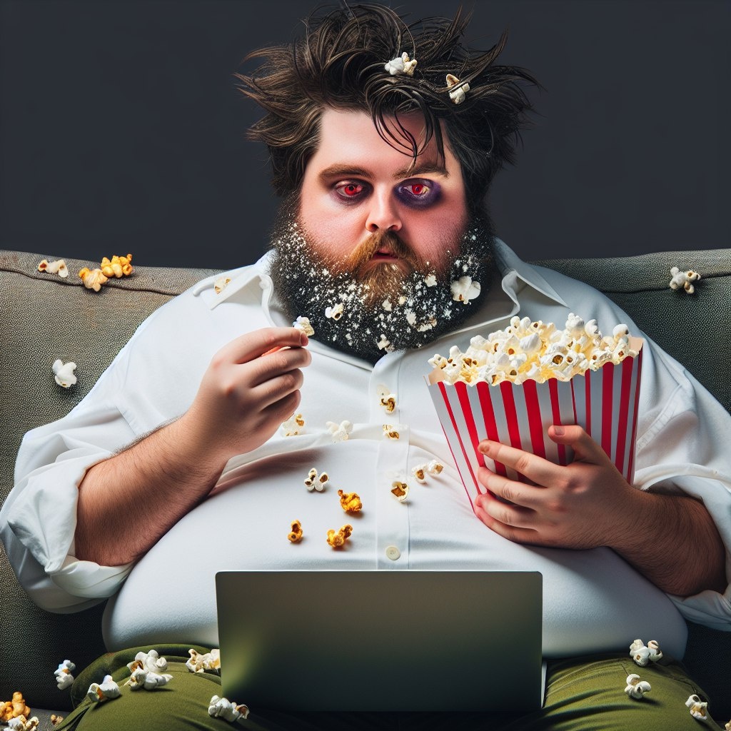 Человек, зависший на просмотре YouTube