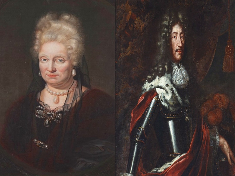 Елизавета Амалия и Филипп Вильгельм, родители Элеоноры. 
