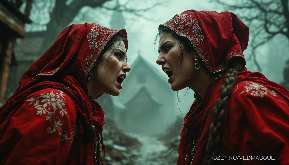 Авторское изображение @vedmasoul. Cгенерировано ИИ.  Украли судьбу, ритуал, порча