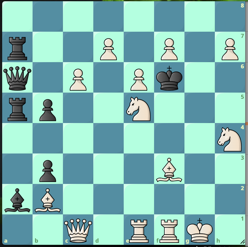 1. м1, ход белых