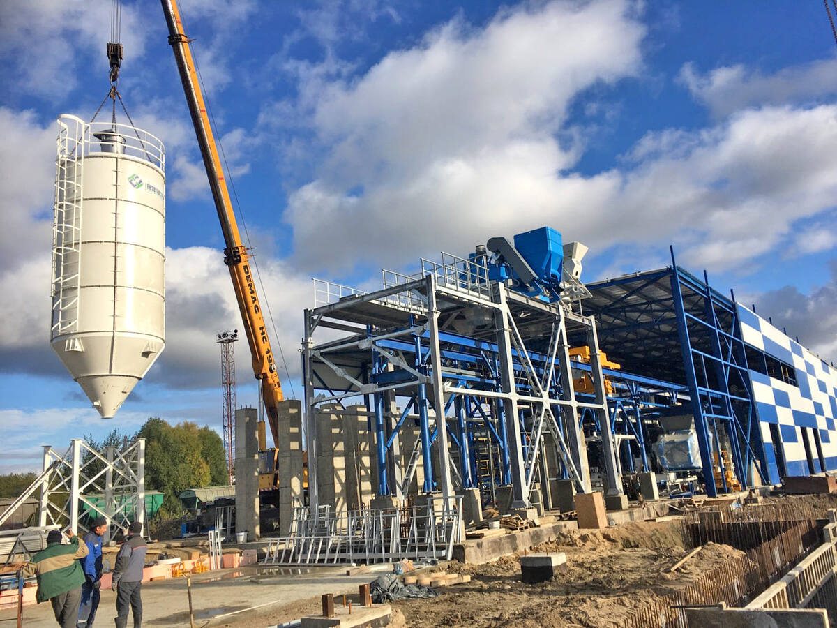 Монтаж силоса 