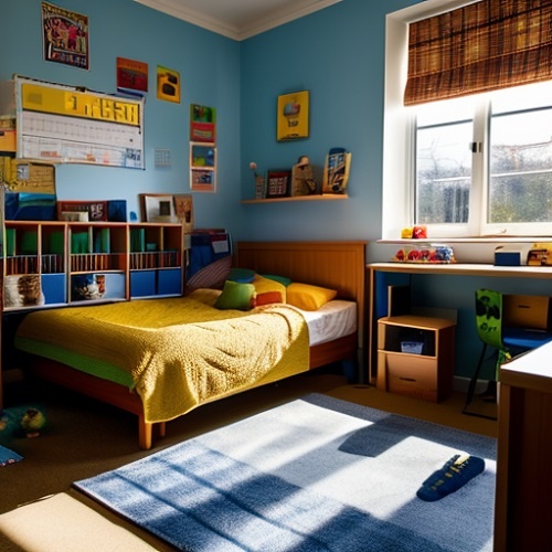 Интерьер комнаты школьника