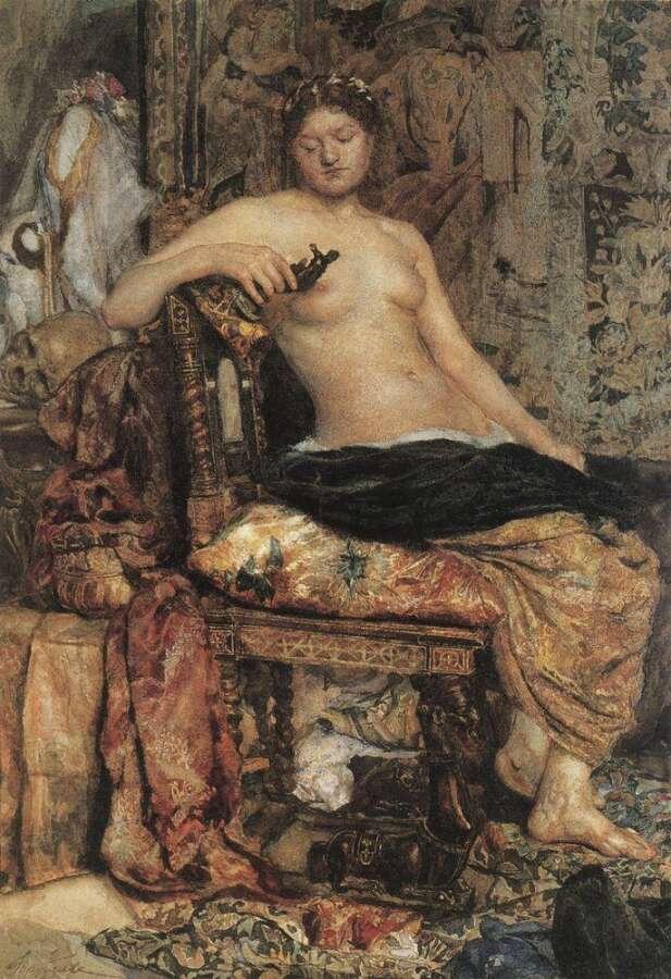 "Натурщица в обстановке Ренессанса", ок. 1883 г., Киевская картинная галерея