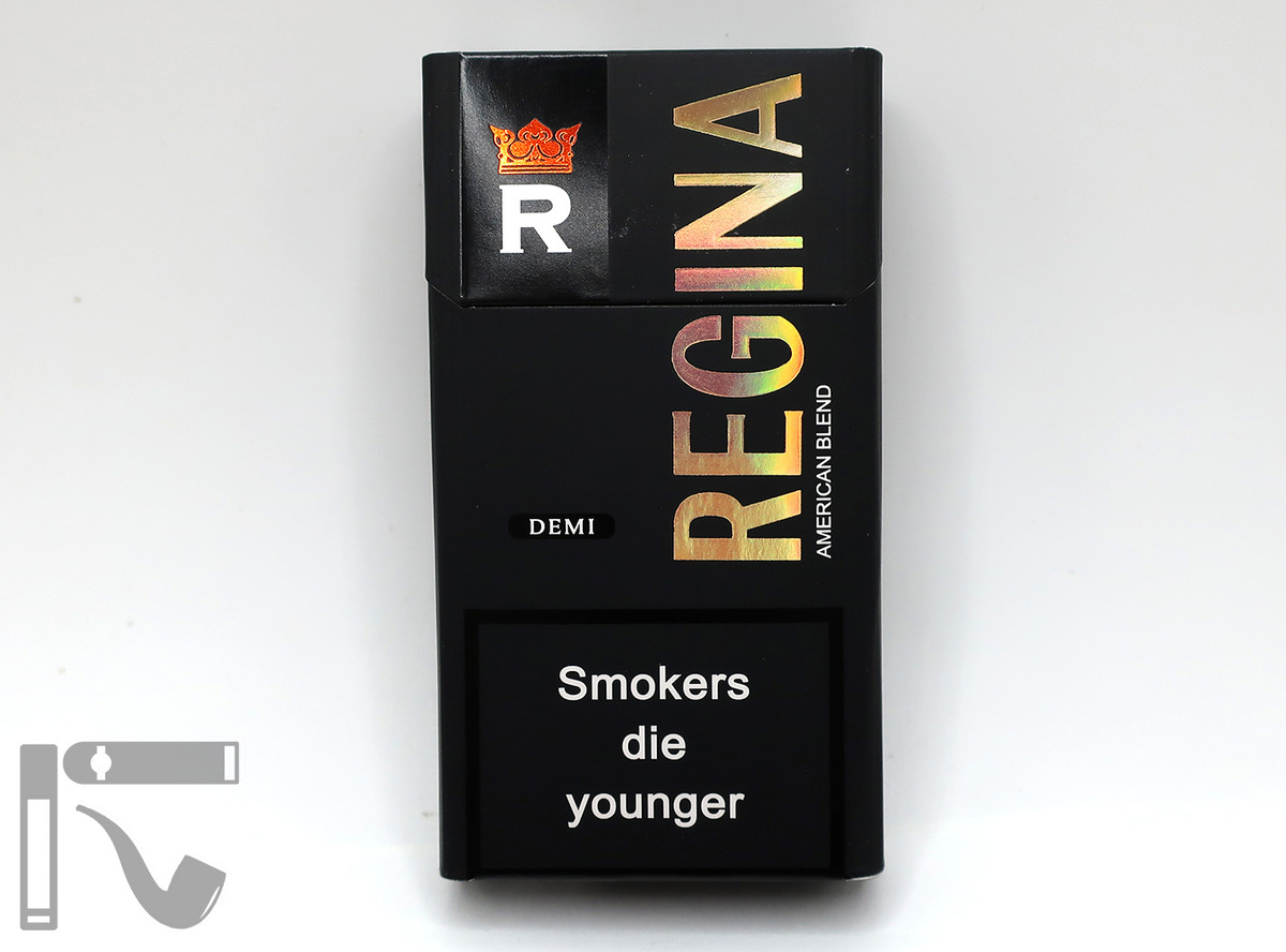 Сигареты Regina Noir. Фото: © канал "Уголок Курильщика"