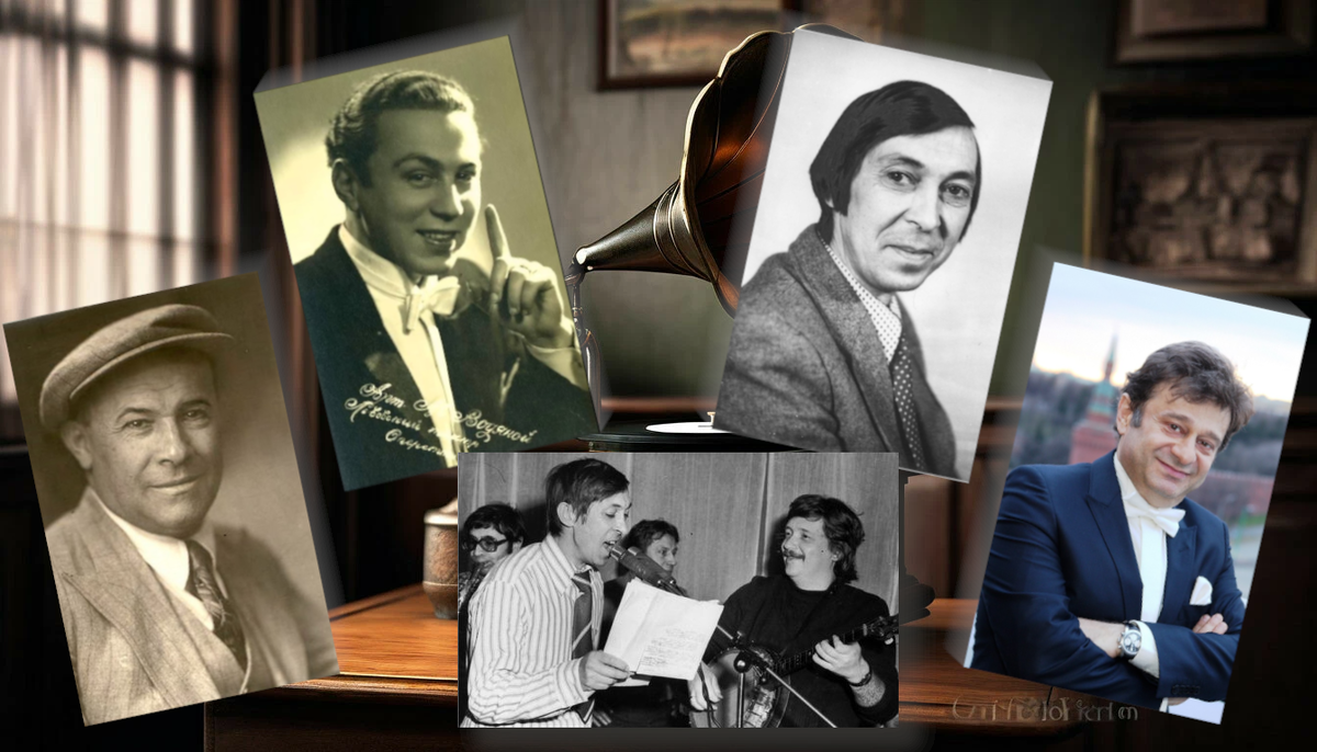 Эстрадные исполнители "Школы бальных танцев". Коллаж автора