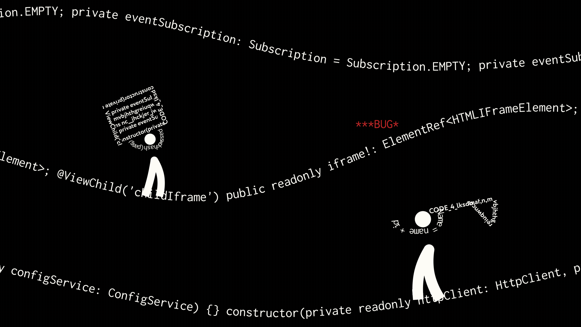 Визуальная концепция была основана на динамических строках кода, отражающих технологичность и креативность Stroki