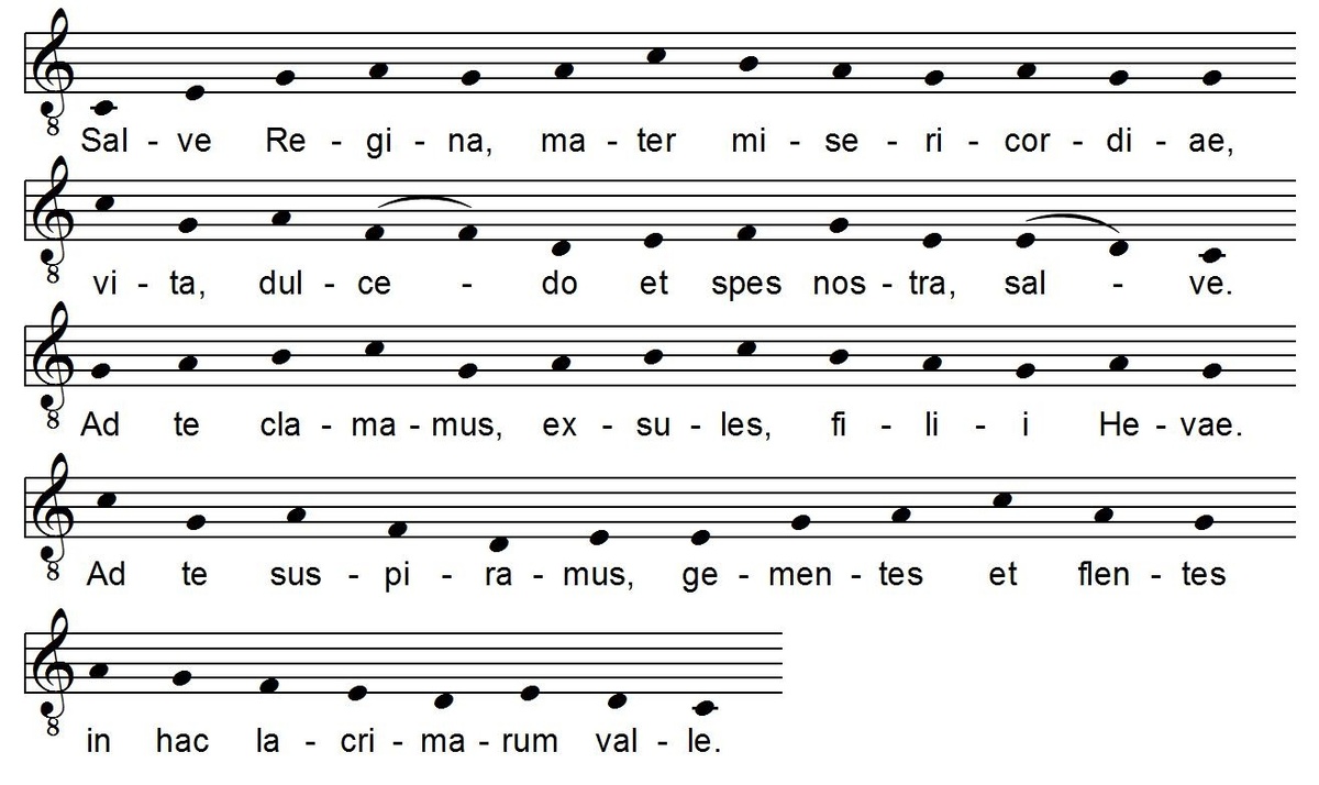 1) Григорианский хорал Salve Regina