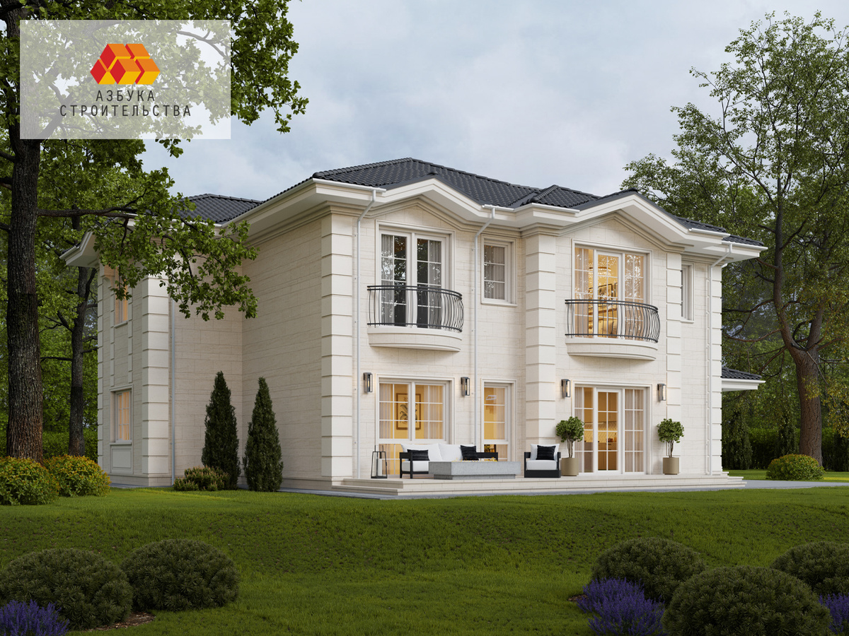 Проект АС-253. Вид на дворовой фасад