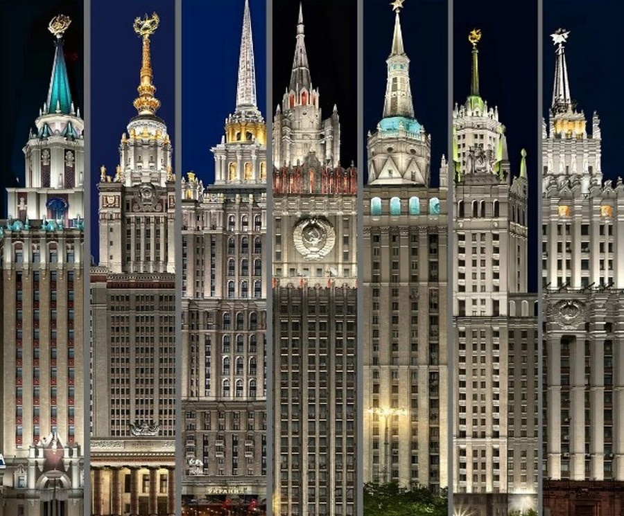 Источник коллажа: https://taximus.ru/news/tajny-stalinskih-vysotok/