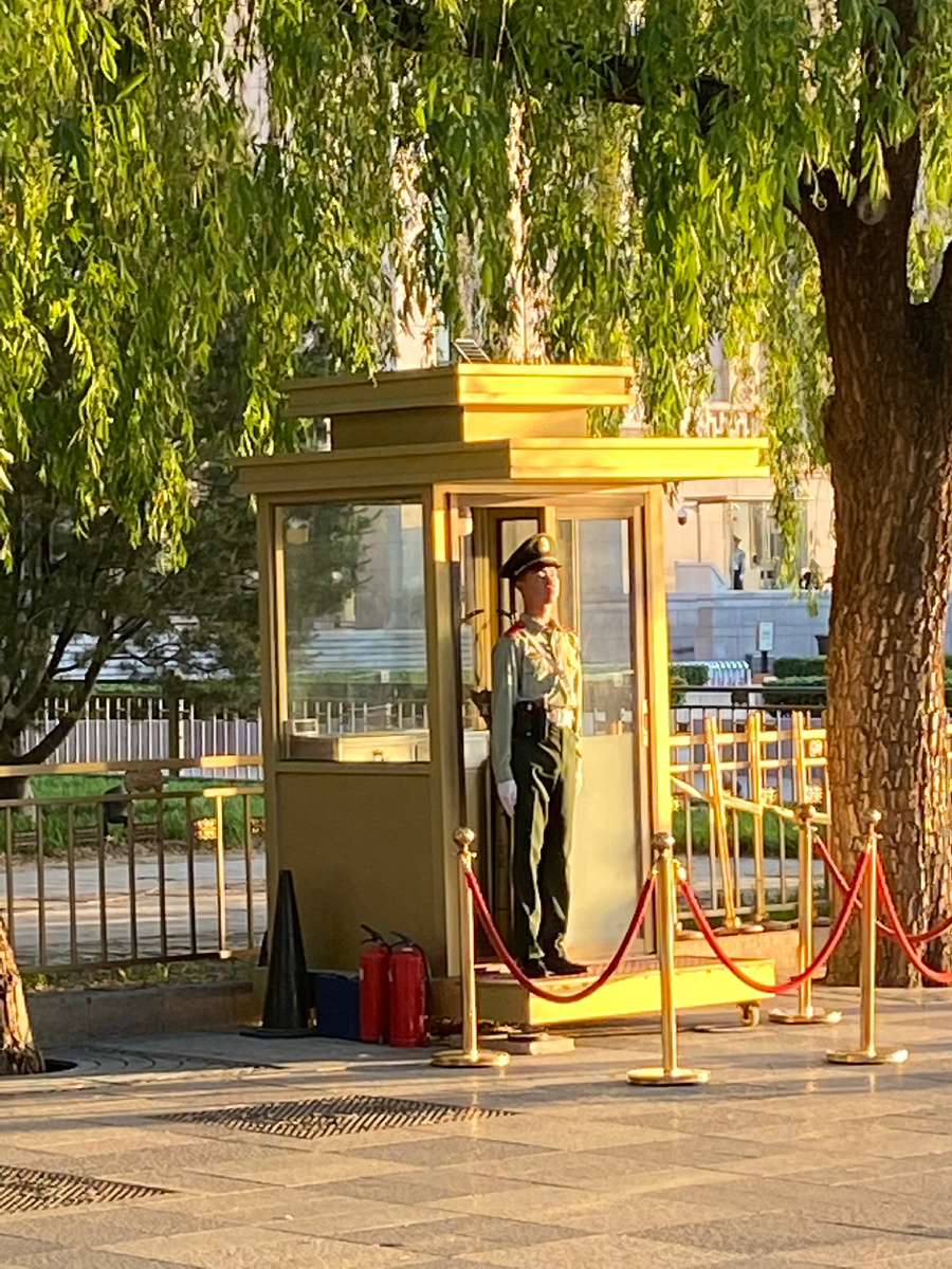 Такие посты у всех правительственных зданий