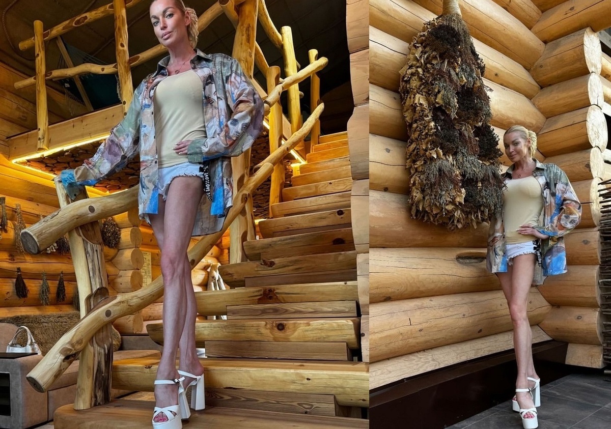 Анастасия Волочкова сменила статус "примы Всея Руси" на "главную банщицу страны". Фото: социальные сети.