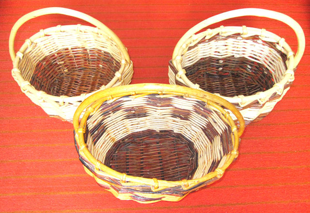 Как сплести КОРЗИНКУ из ивовой лозы Вариант от обруча Фото-инструкция