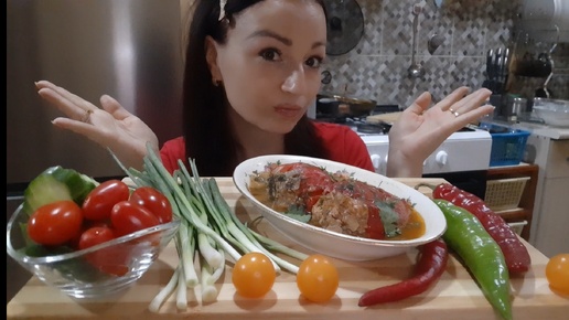 Video herunterladen: мукбанг🌶🥒🍅🧅перцы#мукбангнеасмр#