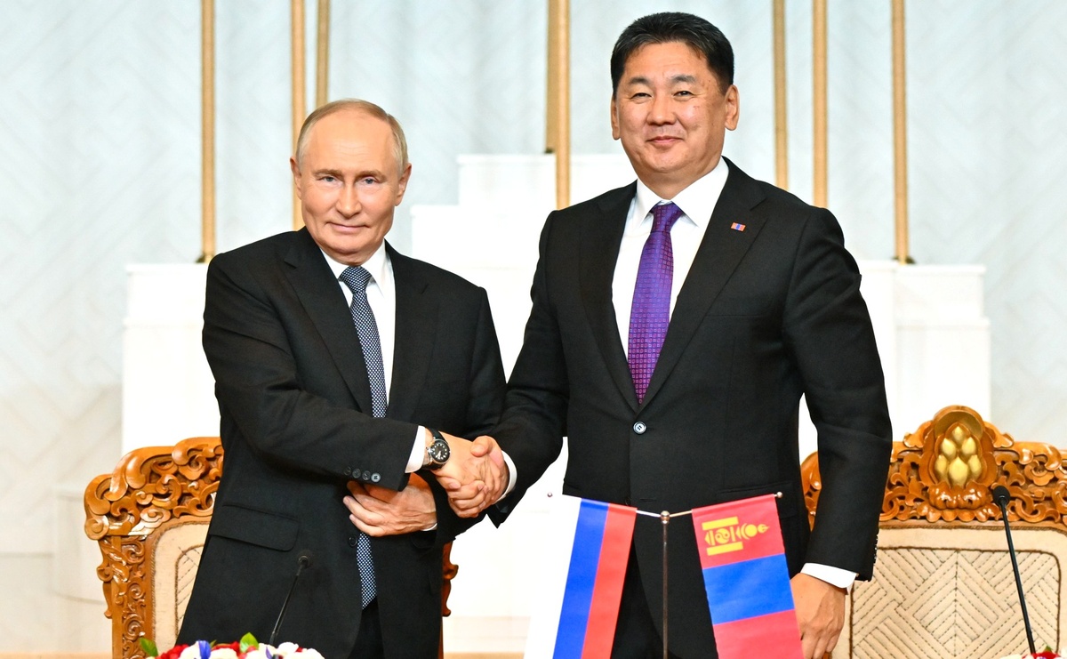 © Кристина Кормилицына / МИА «Россия сегодня» / kremlin.ru / CC BY 4.0 (Президент РФ Владимир Путин и Президент Монголии Ухнагийн Хурэлсух, 3.09.2024)
