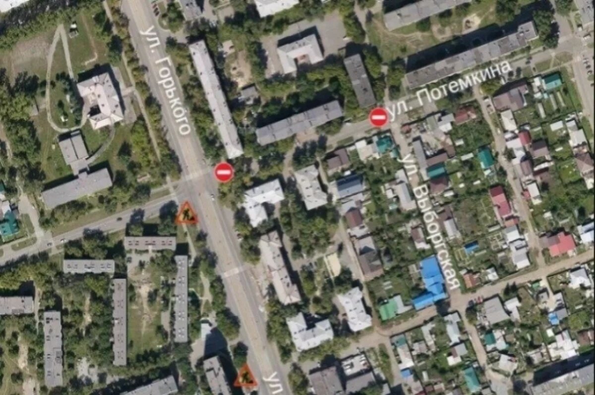    Ограничение движения по улице Потемкина в Челябинске продлили