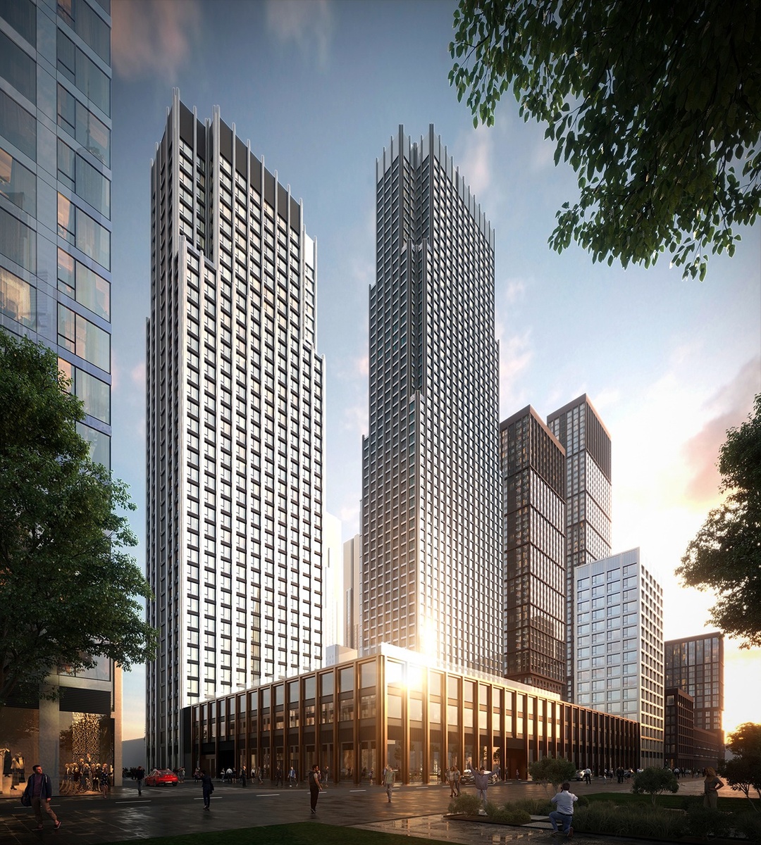 Архитектурная концепция урбан-блока Set