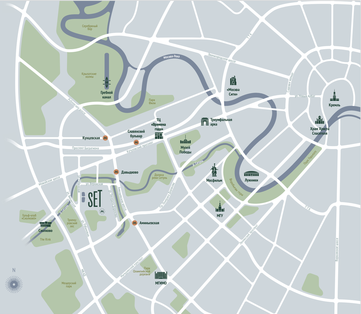 Транспортная карта проекта Set