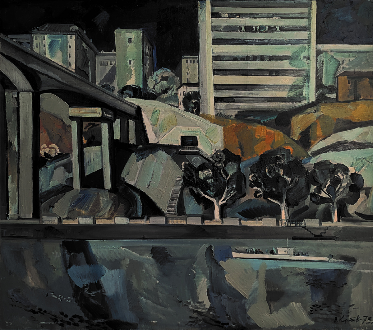 Коробов В. Ф.Новый Ростов. Правая часть диптиха. 1973. РОМИИ