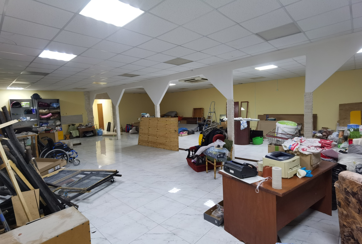 в такое помещение мы въехали