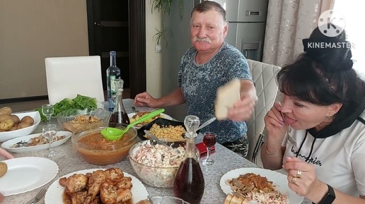 2022. Простой СТОЛ!🍗🥘Люблю ГОСТЕЙ! 🌺Мои СЕСТРЫ!❤❤❤