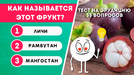 ТЕСТ НА ЭРУДИЦИЮ И ОБЩИЕ ЗНАНИЯ №5