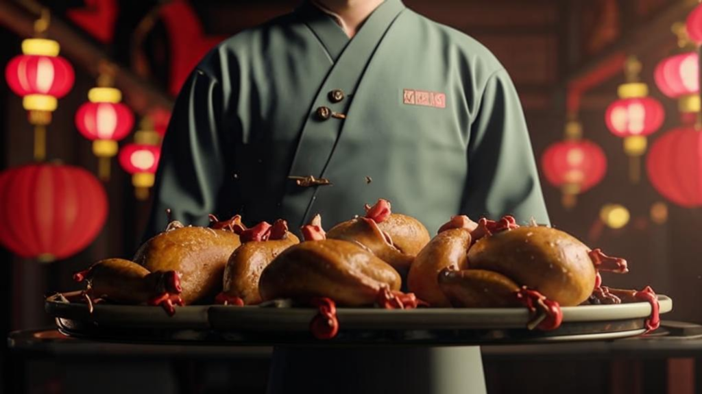 Утки по-нанкински по версии нейросети Кандински