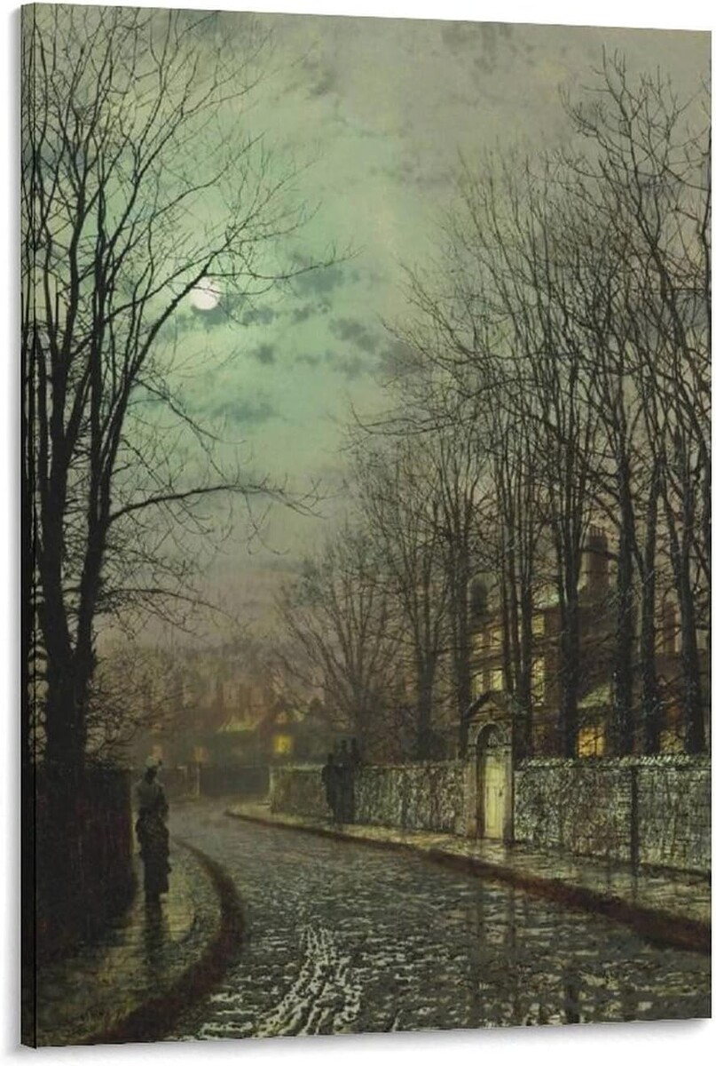 Джон Эткинсон Гримшоу "Лунный свет на улице"