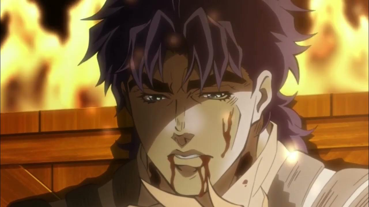 Фрагмент из аниме "Невероятные приключения ДжоДжо: Призрачная кровь" ("JoJo’s Bizarre Adventure: Phantom Blood") Джонатан Джостар 2012