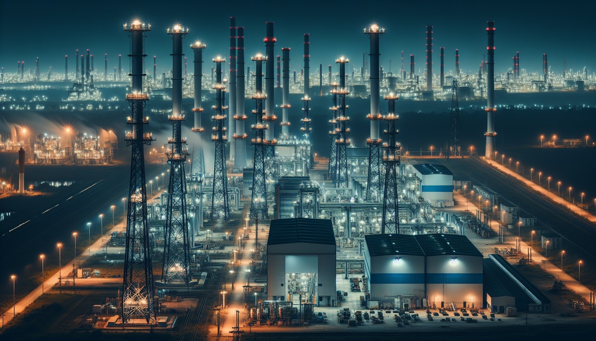 Освещение в промышленных зонах создает комфортные условия труда и безопасность