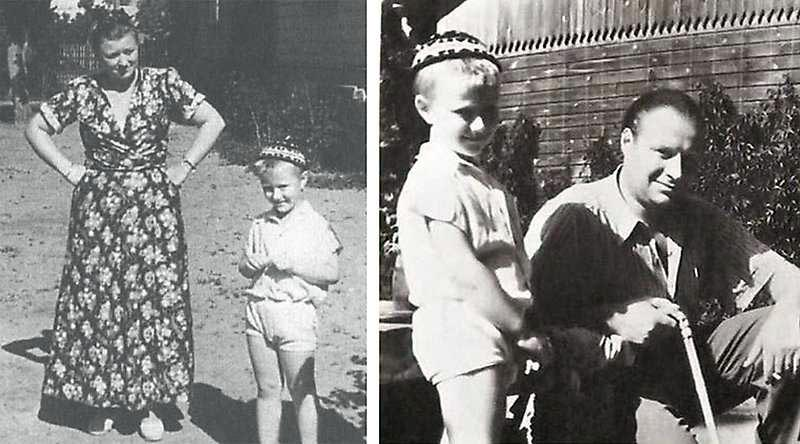 Андрей Миронов в детстве с родителями