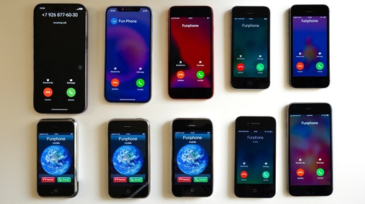 A lot of iPhones incoming call