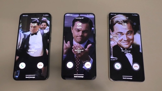 I got a call from DiCaprio incoming call