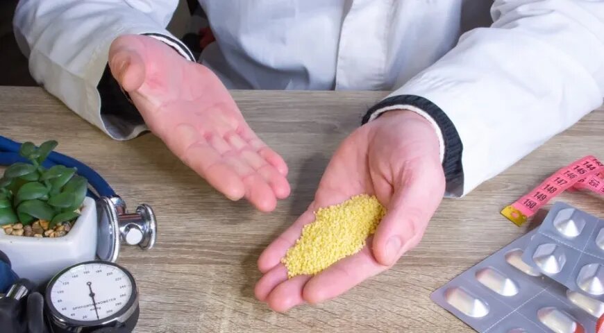   Врачи рекомендуют включать пшено в диеты при сердечно-сосудистых заболеваниях, инсулинорезистентности, диабете (Shutterstock/FOTODOM)