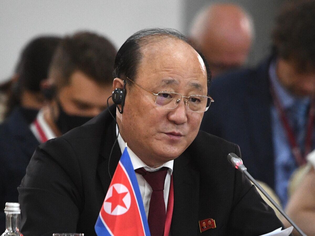    Чрезвычайный и полномочный посол Корейской Народно-Демократической Республики в РФ Хон Чхоль Син© РИА Новости / Александр Кряжев