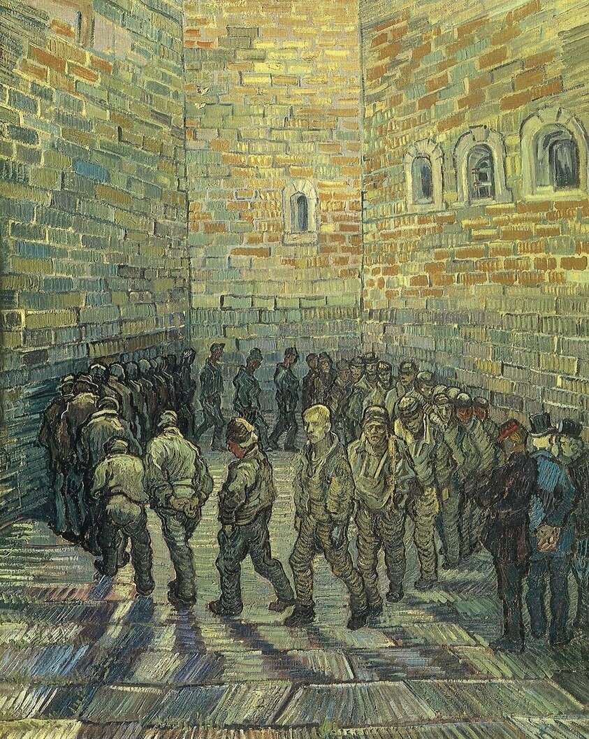 «Прогулка заключённых» Винсента ван Гога, 1890, Пушкинский музей, Москва 