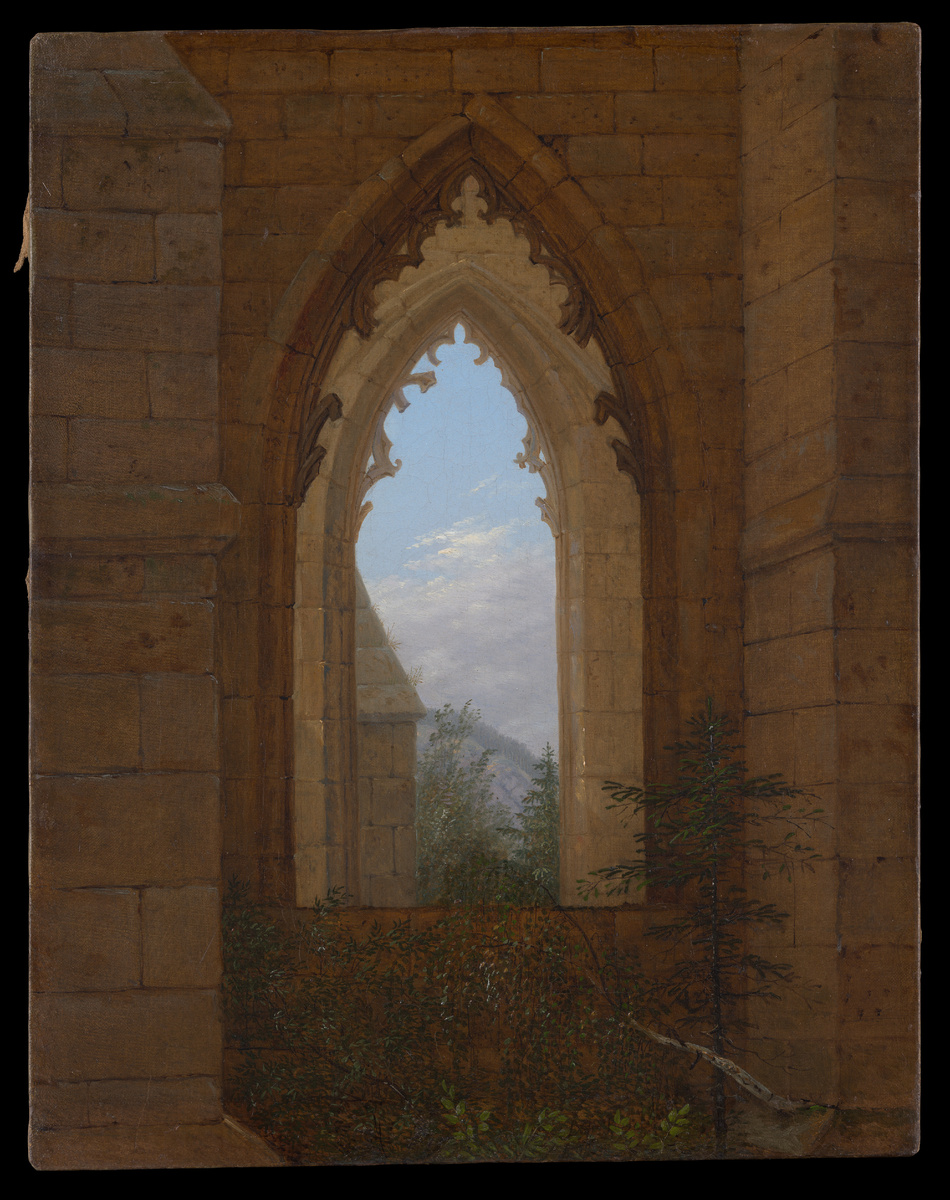 Gothic Windows in the Ruins of the Monastery at Oybin. Carl Gustav Carus