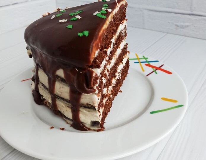 Шоколадный торт на День рождения.