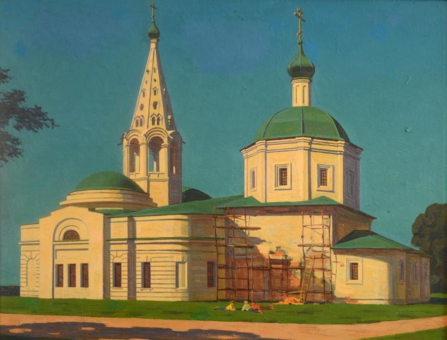 Н. И. Зудов. «Троицкий собор в Серпухове»., фото:Серпуховский историко-художественный музей