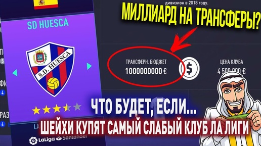 ЧТО БУДЕТ, ЕСЛИ... ШЕЙХИ КУПЯТ САМЫЙ СЛАБЫЙ КЛУБ ИСПАНИИ (ЛА ЛИГИ) | FIFA 21 | КАРЬЕРА ТРЕНЕРА