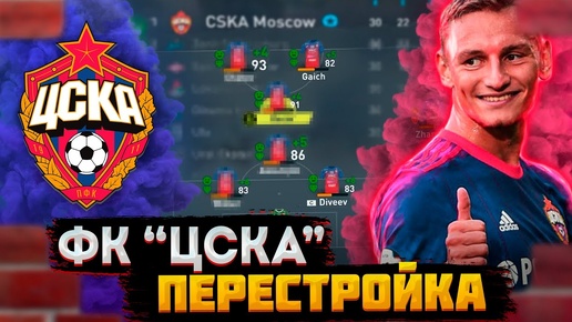 ПЕРЕСТРОЙКА | ЦСКА | FIFA 22 КАРЬЕРА ТРЕНЕРА