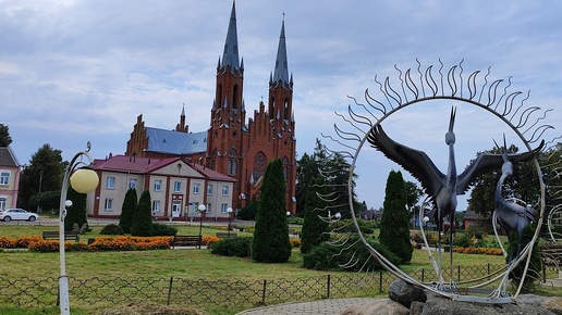 Топовый костёл в небольшом местечке Беларуси