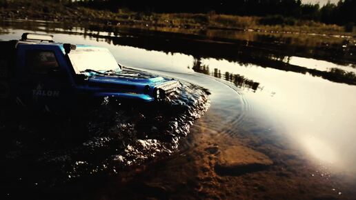 Deep water RC JEEP Wrangler 4x4 offroad electric