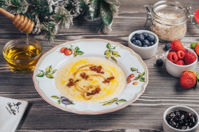    Пшенная каша с тыквой. Фото: Ресторан Villa Pasta