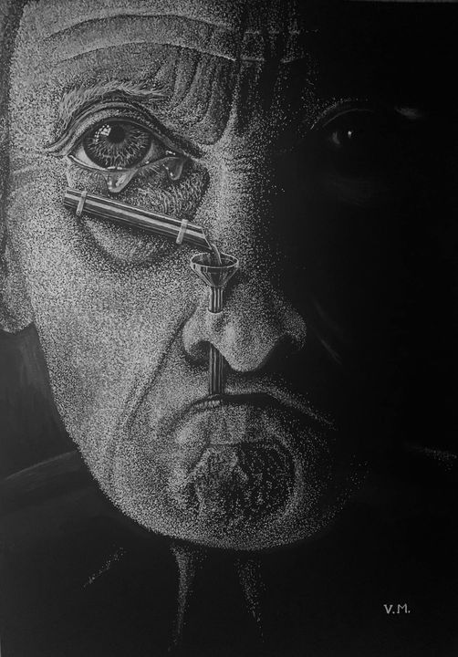 A cover of my own artwork done some time ago. This one made by me using white gel pen with white pencil on black A3 Fabriano cardboard Обложка моей собственной работы, сделанной недавно. Это сделано мной белой гелевой ручкой с белым карандашом на черном картоне А3 Фабриано
♦
https://www.facebook.com/groups/45256897315/?multi_permalinks=10162835524192316