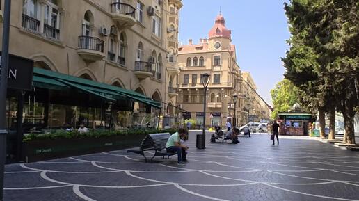 путешествие по Баку,🌊 море ⛵ рыбалка 🎣 старый город. [travel around Baku]