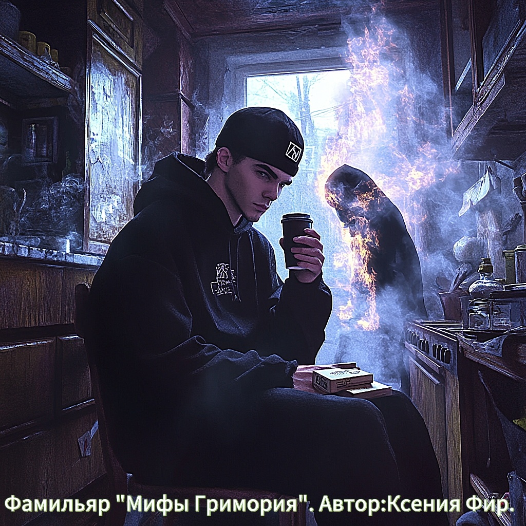 Константин или Косточка ! Имя главного героя нового цикла Фамильяр "Мифы Гримория "! Источник: художник Ксения Фир.